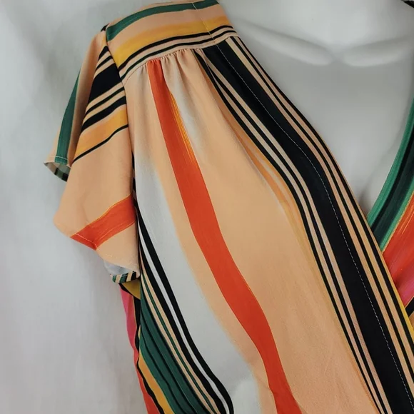 Beige by eci multicolored dress sz Med - Picture 3 of 10